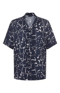 Рубашка из вискозы Emporio Armani