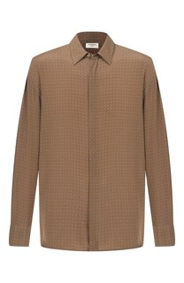 Шелковая рубашка Saint Laurent