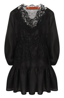 Платье из хлопка и льна Ermanno Scervino