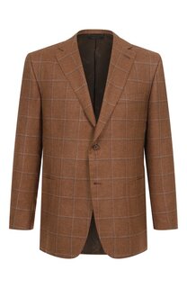 Пиджак из шелка и кашемира Brioni