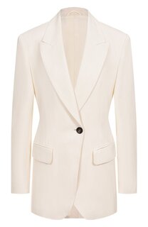 Жакет из вискозы и льна Brunello Cucinelli