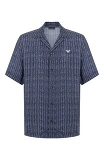 Рубашка из вискозы Emporio Armani