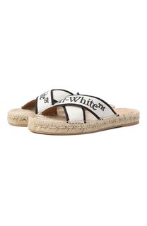 Текстильные шлепанцы Criss Cross Off-White