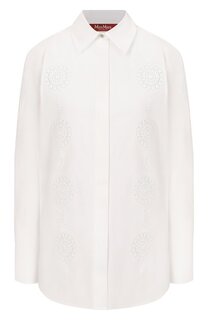 Хлопковая рубашка Max Mara Studio
