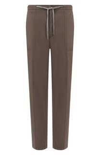 Брюки из хлопка и шелка Marco Pescarolo
