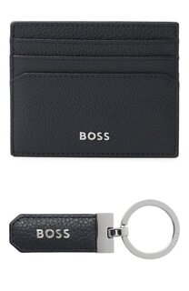 Комплект из футляра для кредитных карт и брелока BOSS