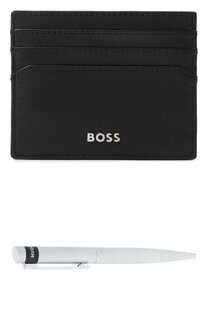 Комплект из футляра для кредитных карт и ручки BOSS