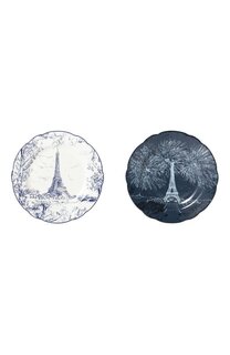 Набор из 2-х тарелок для хлеба Tout Paris Bleu Nuit Bernardaud