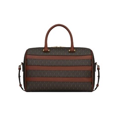YVES SAINT LAURENT Сумка Canvas And Smooth Leather Handbag