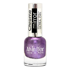 ALVIN D’OR Лак для ногтей CHROME MIRROR, 01 Зеркальное серебро