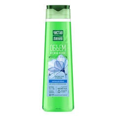 Шампунь для волос ЧИСТАЯ ЛИНИЯ Шампунь Объем и сила для тонких и ослабленных волос с экстрактами льна и пшеницы Nature Plus 400