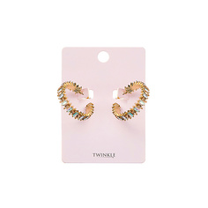 TWINKLE Серьги Baguette