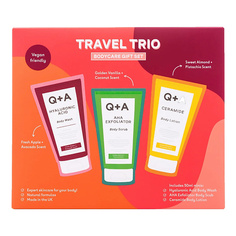 Набор средств для ухода за телом Q+A Набор миниатюр для ухода за телом Bodycare Travel Set Trio