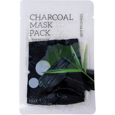 Маска для лица SHINCOS.LAB Тканевая маска с древесным углем Charcoal Mask Pack