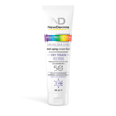Крем для лица NEWDERMIS Омолаживающий крем-флюид матирующий HIGH PROTECTION DRY TOUCH SPF 50+ PPD 24 100.0