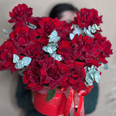 Букет живых цветов FANTASY Композиция "Пылкая страсть"