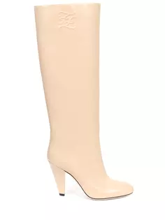 Сапоги кожаные Fendi