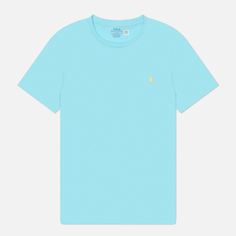 Мужская футболка Polo Ralph Lauren Classic Crew Neck 26/1 Jersey, цвет голубой