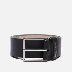 Ремень Paul Smith Stripe Stitch, цвет чёрный
