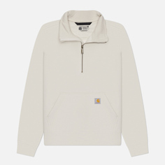 Женская толстовка Carhartt Relaxed Fit Midweight Half Zip, цвет белый