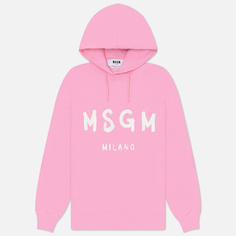 Женская толстовка MSGM Brush Stroke MSGM, цвет розовый