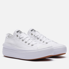 Женские кеды Converse Chuck Taylor All Star Move Canvas Platform, цвет белый