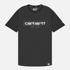 Мужская футболка Carhartt Force Relaxed Fit Midweight Logo Graphic, цвет серый