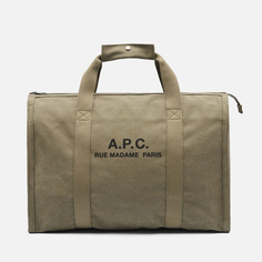 Дорожная сумка A.P.C. Recuperation Gym, цвет оливковый