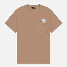 Мужская футболка RIPNDIP Cobra Nerm Pocket, цвет бежевый