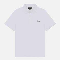 Мужское поло A.P.C. Standard GOTS, цвет белый