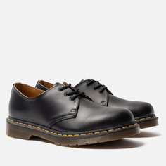 Ботинки Dr. Martens 1461 Yellow Stitch Smooth, цвет чёрный