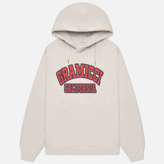 Мужская толстовка Gramicci Logo Gramicci California Hoodie, цвет бежевый