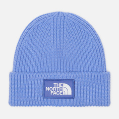 Шапка The North Face TNF Logo Box Cuffed, цвет голубой