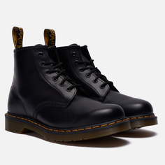 Ботинки Dr. Martens 101 Yellow Stitch Smooth, цвет чёрный
