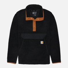Мужская толстовка Carhartt Relaxed Fit Fleece Pullover, цвет чёрный