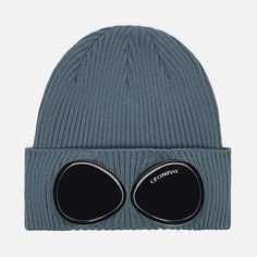 Шапка C.P. Company Goggle Cotton, цвет голубой