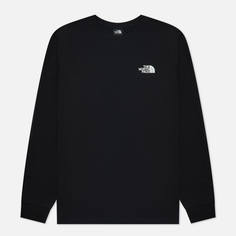Мужской лонгслив The North Face Redbox Crew Neck, цвет чёрный
