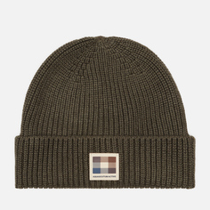 Шапка Aquascutum Active Patch, цвет оливковый