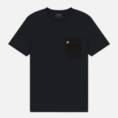 Мужская футболка Lyle & Scott Woven Pocket, цвет синий