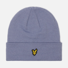 Шапка Lyle & Scott Classic Fine Knit, цвет голубой