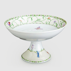 Блюдо на ножке Tirschenreuth Баттерфляй 20 см Тиршенройт