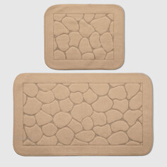 Набор ковриков для ванны Retro textil Stone бежевый 2 шт