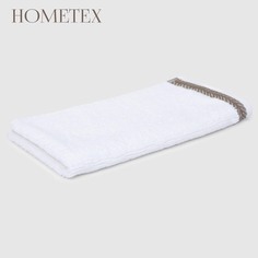 Полотенце махровое Hometex Selena белый-бежевый 30x50 см