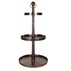 Этажерка двухъярусная Edelman Reina бронзовая d58 см, 120 см