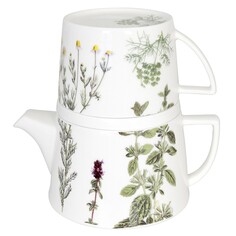 Набор KOENITZ чайник заварочный 650 мл + кружка 350 мл + подставка Растение