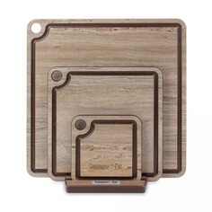 Набор ComposeEat из 3-х досок на подставке травертин капучино (NPG30406KL6)