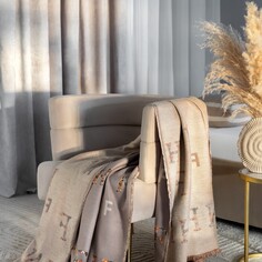 Плед Estia витториа серый/бежевый 140х200 см