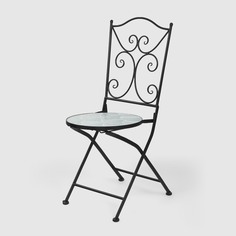 Декоративный стул Heng Yu с мозаикой Море 38х38х90 см