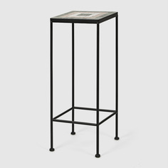 Подставка для цветов Heng yu с мозаикой Патио чёрная 25х60 см