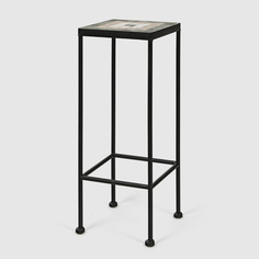 Подставка для цветов Heng yu с мозаикой Патио чёрная 20х50 см